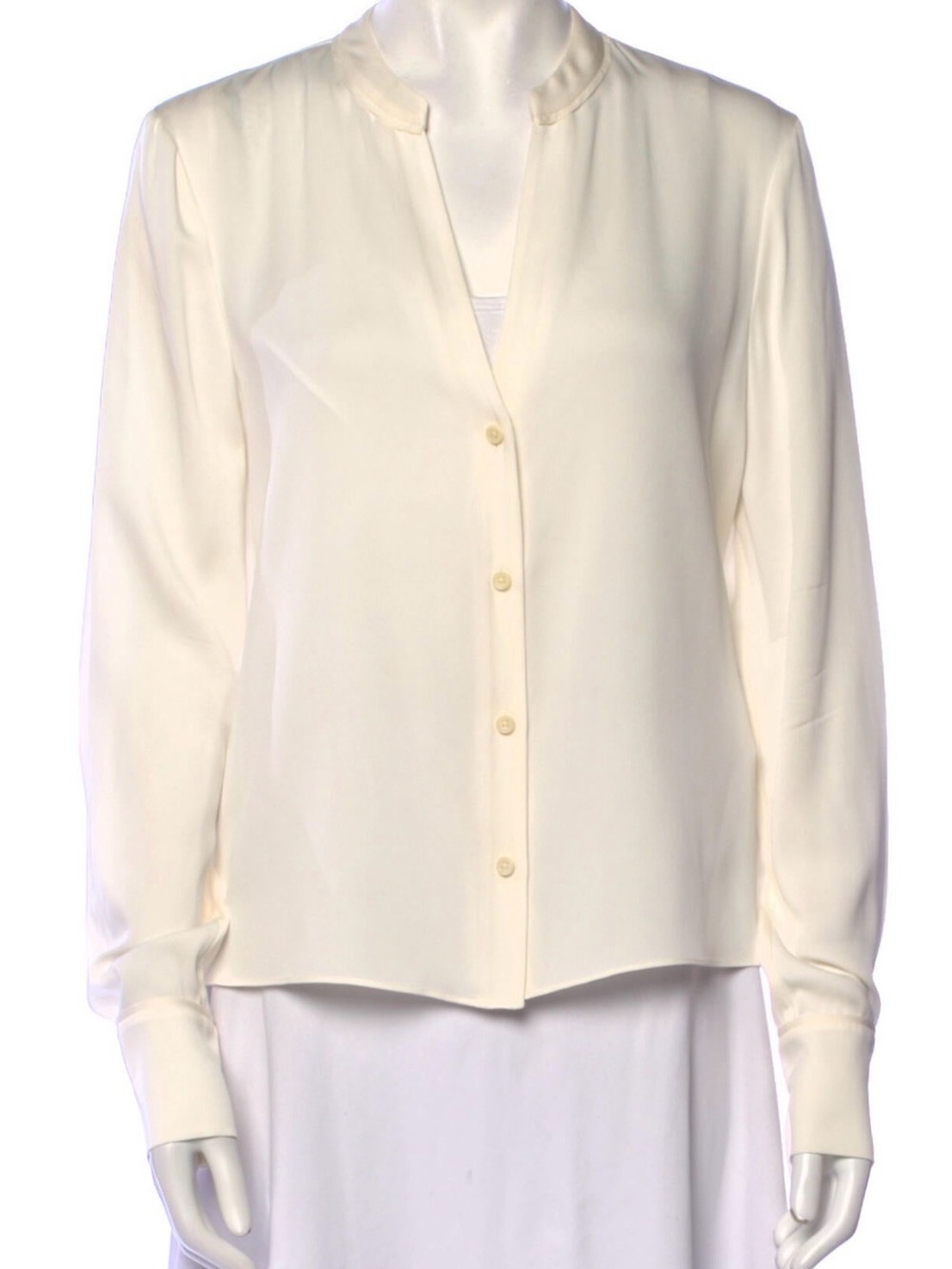 DVF - Silk V-Neck Button Up